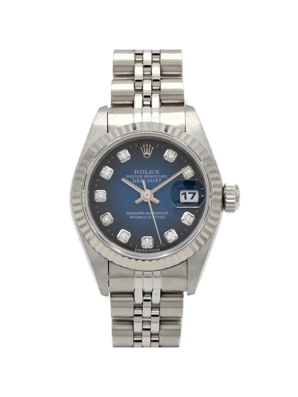 Rolex Datejust Stainless Steel White Gold Automatic